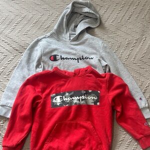 Champion Kids' Gray and Red Hoodie Bundle